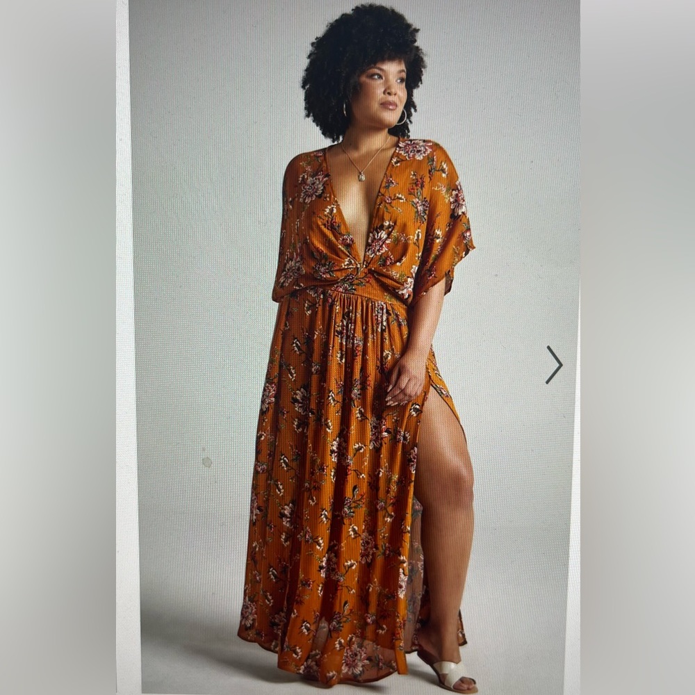 Showpo maxi dress with open back detail